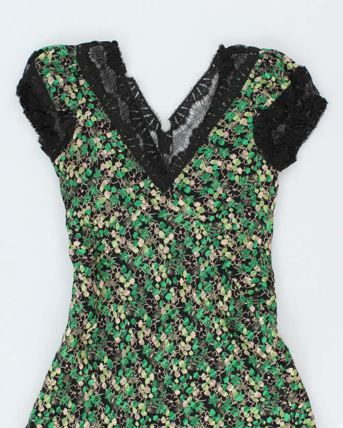 Vintage Anna Sui Silk Dress - S Rokit Vintage Anna Sui Silk Dress - S Rokit