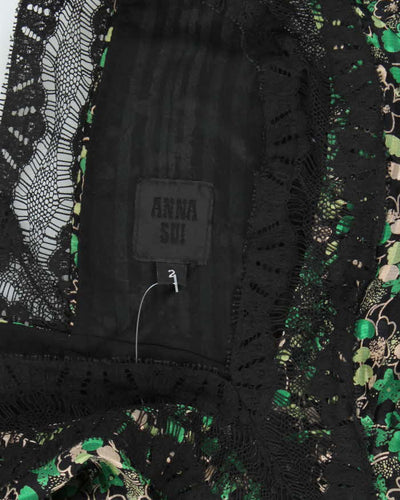 Vintage Anna Sui Silk Dress - S