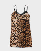 Vintage Y2k 00s Urban Behaviour Leopard Print Slip Dress - S