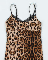 Vintage Y2k 00s Urban Behaviour Leopard Print Slip Dress - S