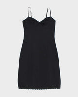 Vintage 90s Sinequanone Black Slinky Dress - S