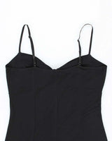 Vintage 90s Sinequanone Black Slinky Dress - S
