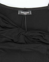 Vintage 90s Sinequanone Black Slinky Dress - S