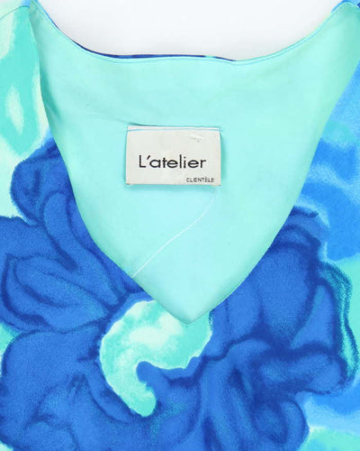 Vintage 90s L'atelier Floral Maxi Dress- XS