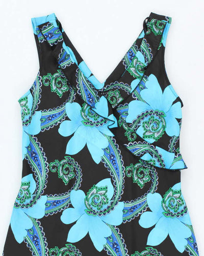 Vintage 90s 00s Jessica Floral Dress- M