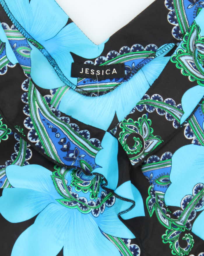 Vintage 90s 00s Jessica Floral Dress- M