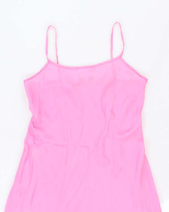 Vintage 90s Donna Ricco Silk Sheer Dress- M
