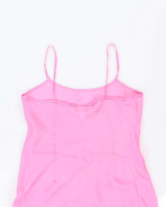 Vintage 90s Donna Ricco Silk Sheer Dress- M