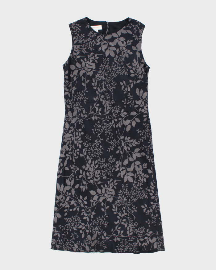Vintage 90s Jones &amp; Co Silk Floral Dress - M