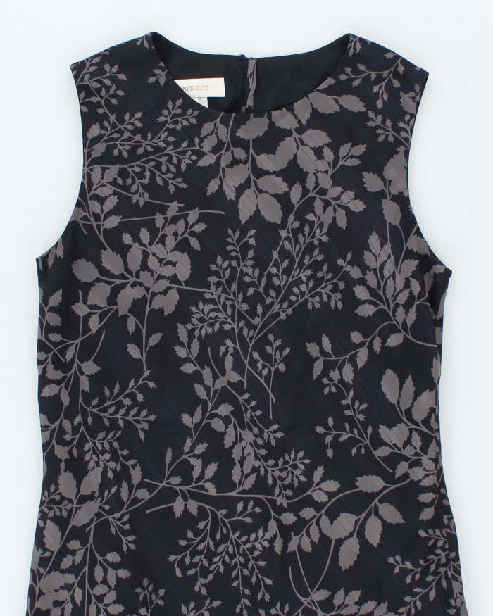 Vintage 90s Jones &amp; Co Silk Floral Dress - M