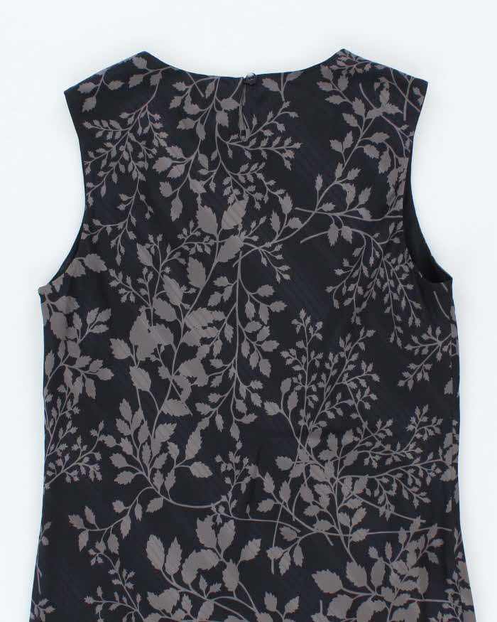Vintage 90s Jones &amp; Co Silk Floral Dress - M