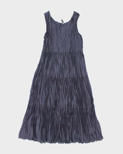 Deadstock Eileen Fisher Silk Plisse Crinkle Dress - M