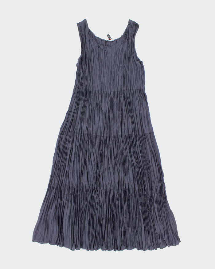 Deadstock Eileen Fisher Silk Plisse Crinkle Dress - M