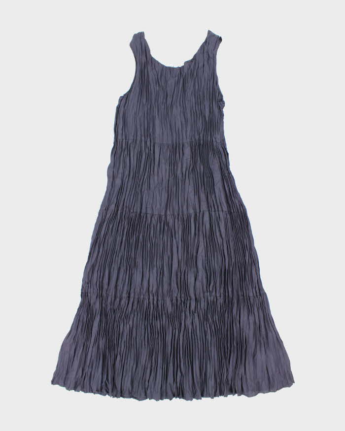 Deadstock Eileen Fisher Silk Plisse Crinkle Dress - M