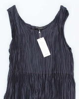 Deadstock Eileen Fisher Silk Plisse Crinkle Dress - M