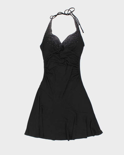 Vintage Y2k 00s Le Chateau Halter Neck Dress - S