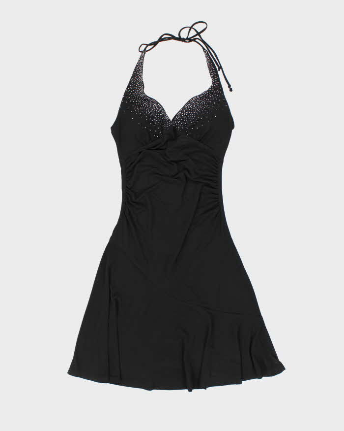 Vintage Y2k 00s Le Chateau Halter Neck Dress - S
