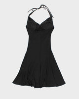 Vintage Y2k 00s Le Chateau Halter Neck Dress - S
