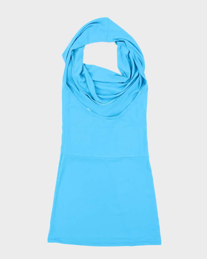 Vintage Y2k 00s Sirens Cowl Neck Halter Dress - S