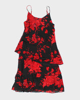 Vintage 90s Lily Tired Floral Dress - S