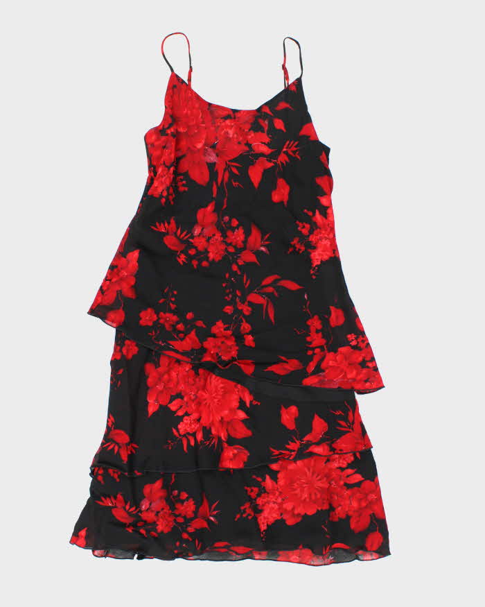 Vintage 90s Lily Tired Floral Dress - S