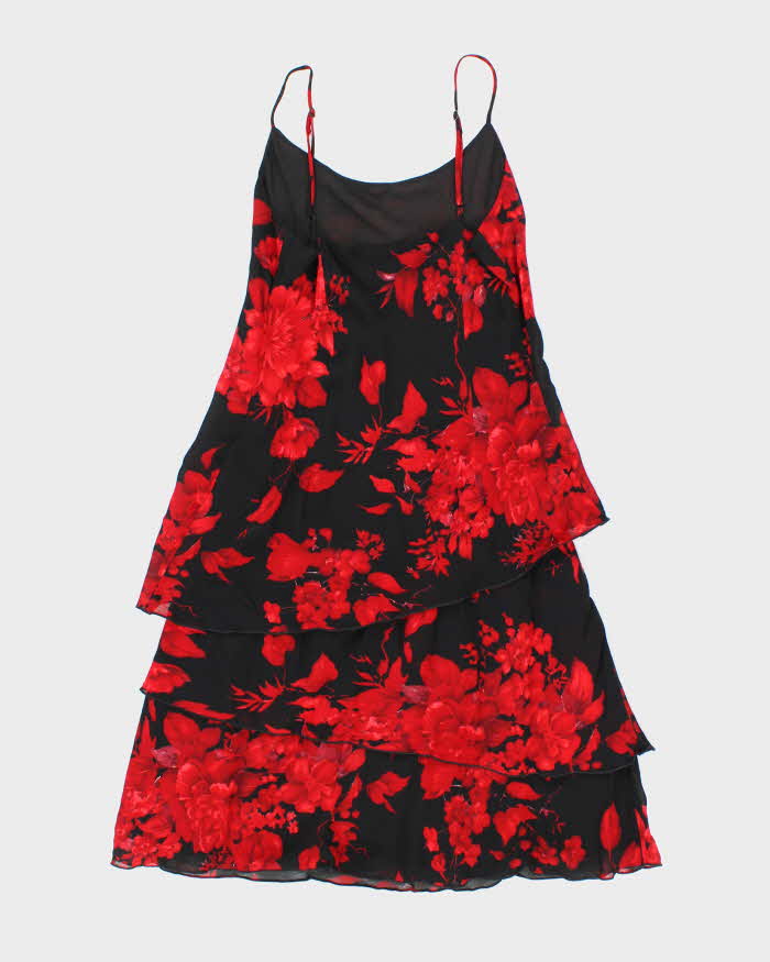 Vintage 90s Lily Tired Floral Dress - S
