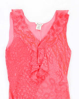 Vintage 90s Jessica Ruffle Detail Dress - M