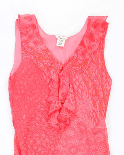 Vintage 90s Jessica Ruffle Detail Dress - M