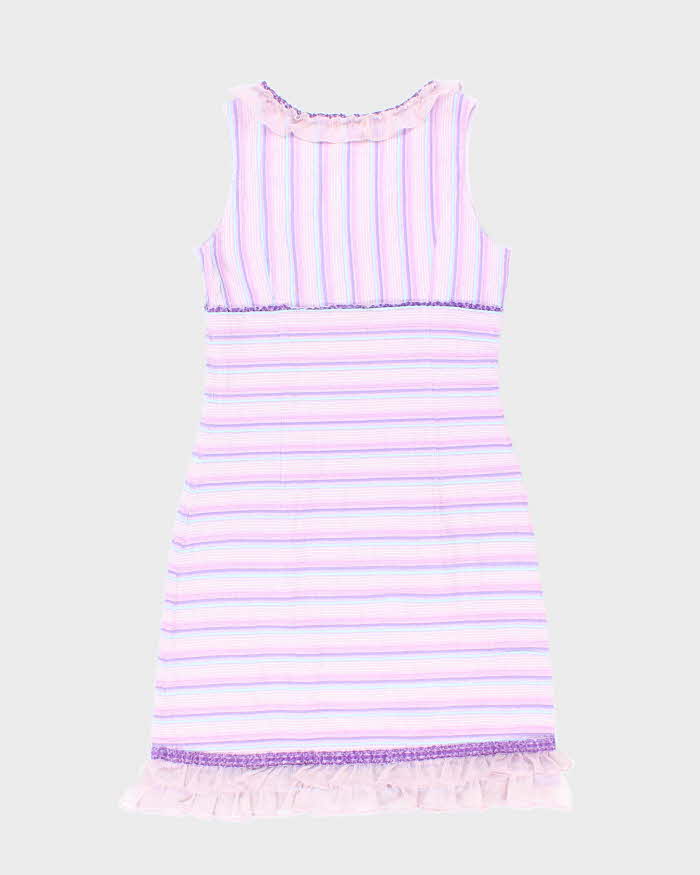 Vintage Y2k 00s Any-all Stripe Dress - S