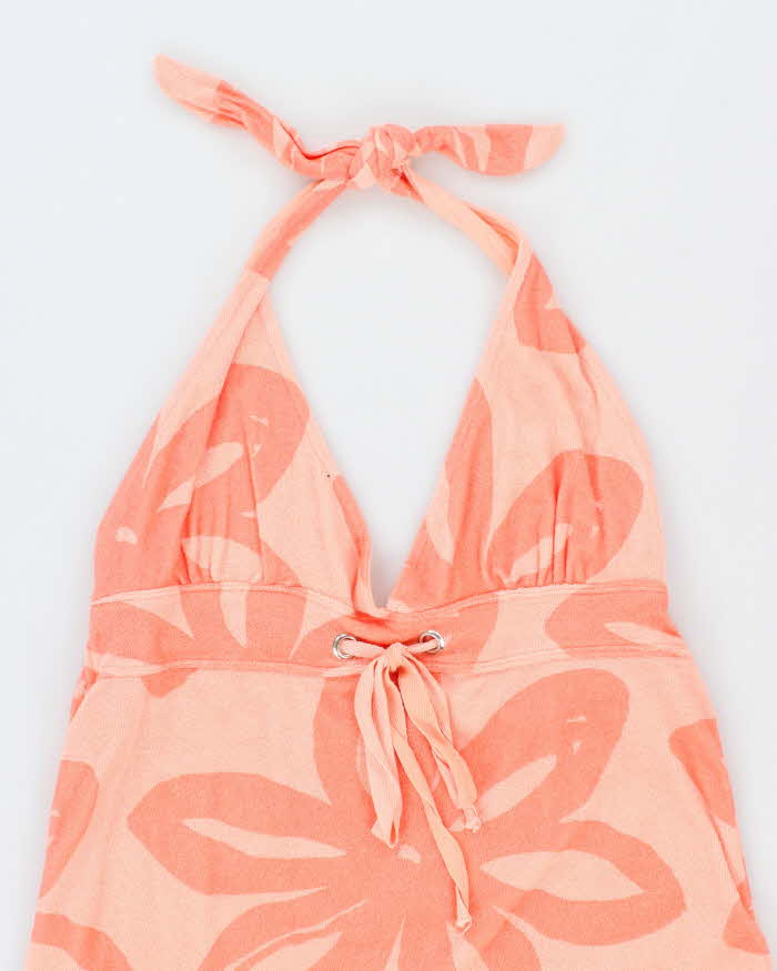 Vintage Y2k 00s Ron Jon Toweling Halter Neck Dress - M