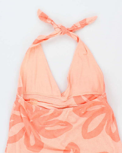 Vintage Y2k 00s Ron Jon Toweling Halter Neck Dress - M
