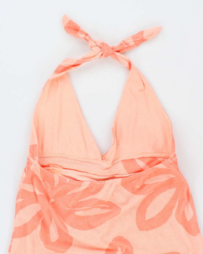 Vintage Y2k 00s Ron Jon Toweling Halter Neck Dress - M