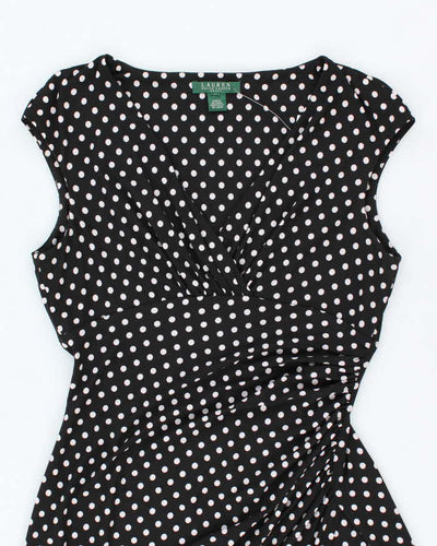 Vintage 00s Ralph Lauren Polka Dot Dress - M