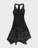Vintage Y2k 00s Bebe Handkerchief Hem Dress -XS