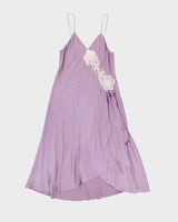 Vintage 90s Romantic Night Silk Slip Dress - S