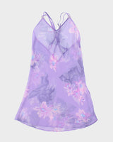 Vintage90s La Vie En Rose Mesh Slip Dress - S