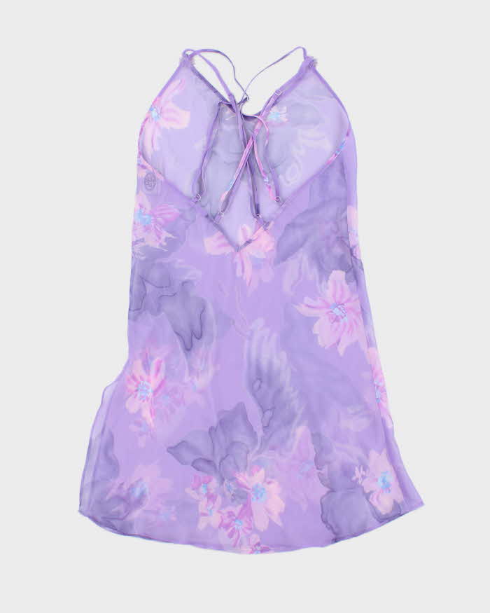 Vintage90s La Vie En Rose Mesh Slip Dress - S