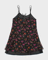 Vintage 90s Versailles Sheer Floral Slip Dress - M