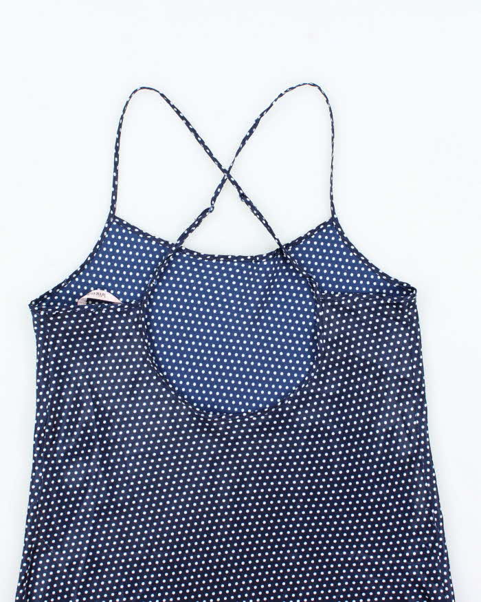 Vintage Y2k 00s La Vie En Rose Polka Dot Slip Dress - M