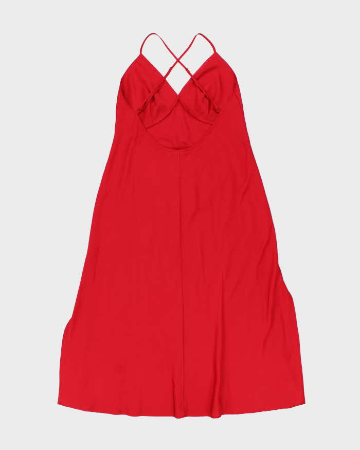 Vintage Y2k 00s La Vie En Rose Backless Slip Dress - M