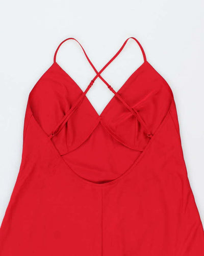 Vintage Y2k 00s La Vie En Rose Backless Slip Dress - M
