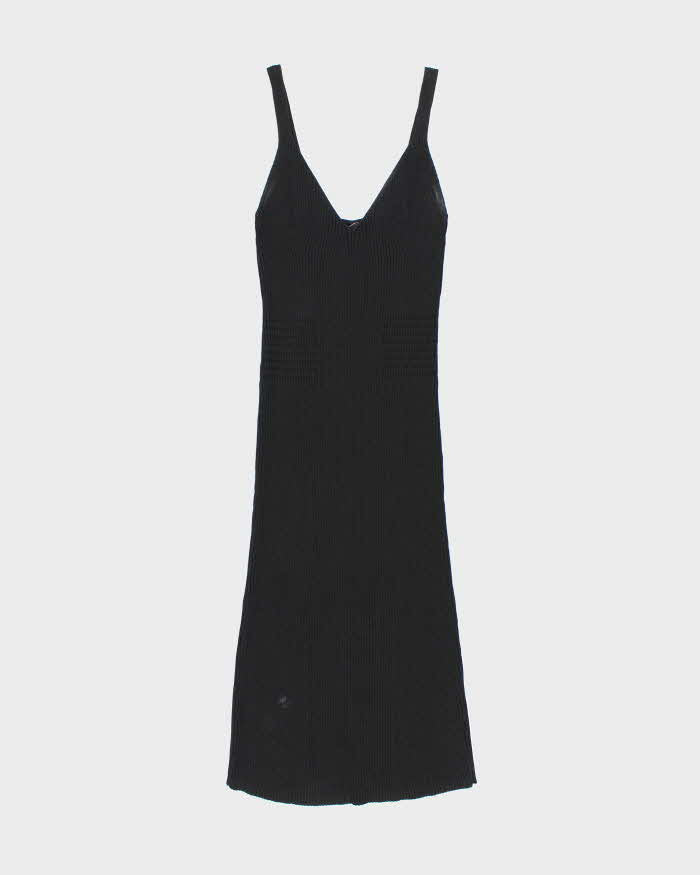Guess Black Stretchy Bobycon Midi Dress LBD - L