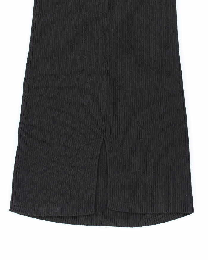 Guess Black Stretchy Bobycon Midi Dress LBD - L