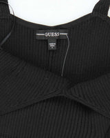 Guess Black Stretchy Bobycon Midi Dress LBD - L