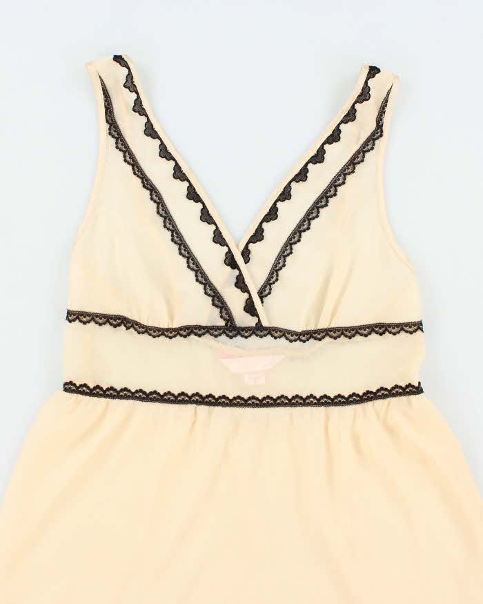Vintage Y2k 00s Victoria's Secret Angels Sheer Slip Dress - S