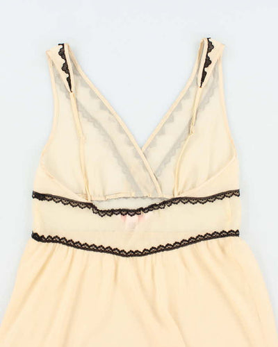 Vintage Y2k 00s Victoria's Secret Angels Sheer Slip Dress - S
