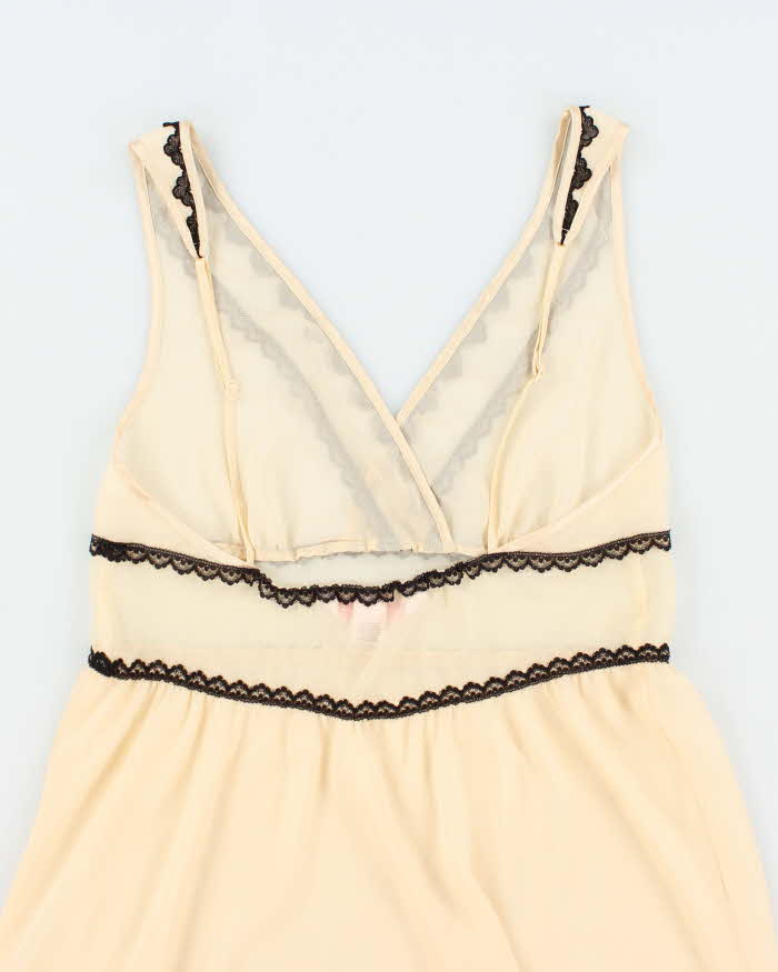 Vintage Y2k 00s Victoria's Secret Angels Sheer Slip Dress - S