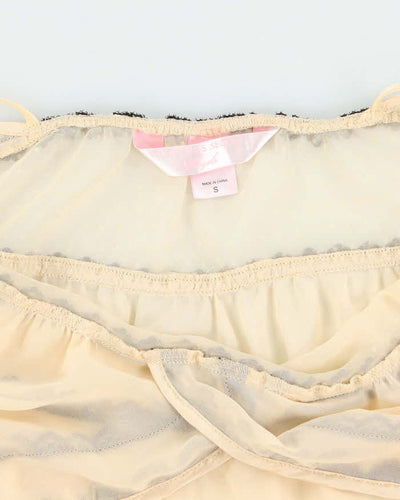 Vintage Y2k 00s Victoria's Secret Angels Sheer Slip Dress - S