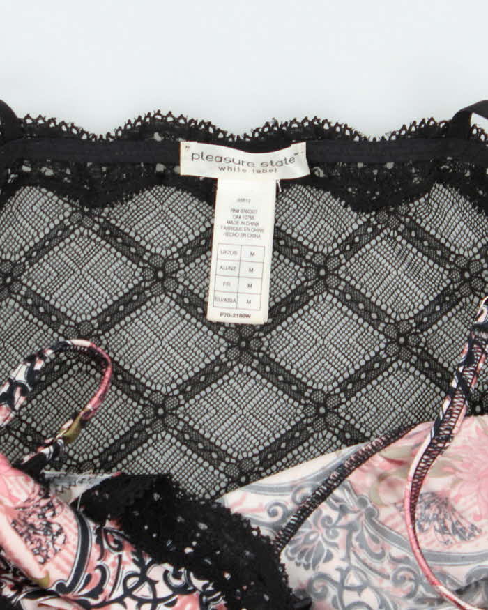 Vintage Y2k 00s Pleasure Sate Slip Dress - M