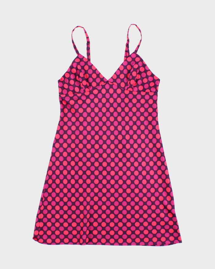 Vintage Y2k 00s Jacob Polka Dot Slip Dress - S